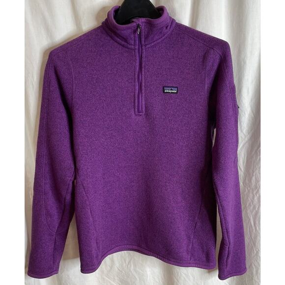Patagonia Jackets & Blazers - Patagonia Better Sweater Jacket Women Small 1/4 Zip Pullover Purple Fleece